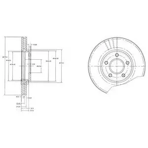 Тормозные диски Delphi BG3826
