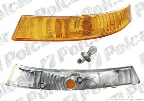Указатель поворота передний правая сторона TYC желтый ECE RENAULT NISSAN (PJ) Polcar 602620-E