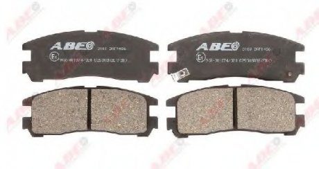 Комплект тормозных колодок, дисковый тормоз ABE C25003ABE (фото 1)