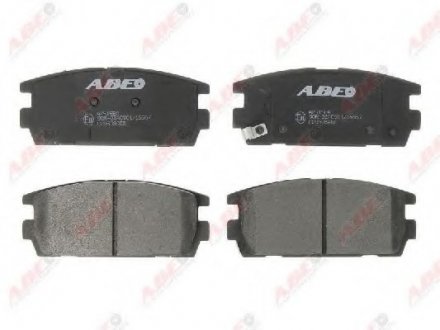 Комплект гальмівних колодок, дискове гальмо ABE C20506ABE (фото 1)