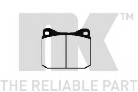 Комплект тормозных колодок, дисковый тормоз NK 224707 (фото 1)