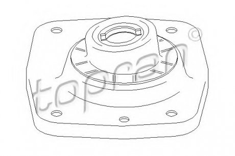 Опора стойки амортизатора TOPRAN TOPRAN / HANS PRIES 722360