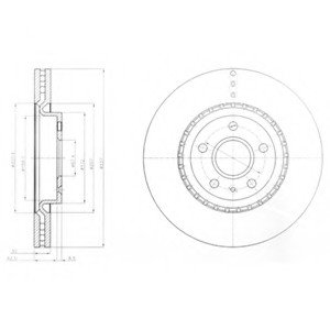 Гальмівні диски Delphi BG9068