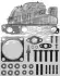Монтажный комплект турбины FORD Mondeo,Transit 2,0TDCI 00-07 VICTOR REINZ 041000601 (фото 1)