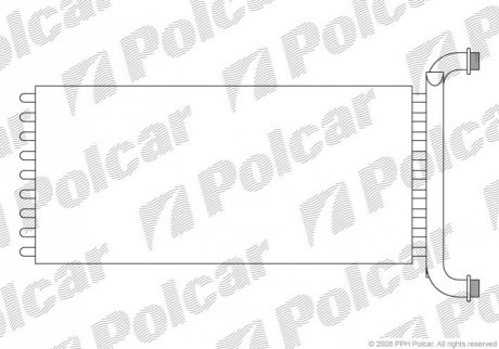 Радіатор пічки Polcar 5065N81X