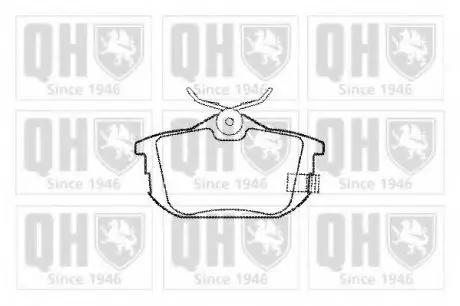 Гальмівні колодки дискові QH QUINTON HAZELL BP973
