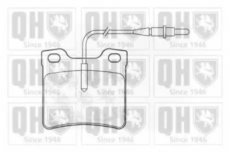 Комплект гальмівних колодок, дискове гальмо QH QUINTON HAZELL BP929