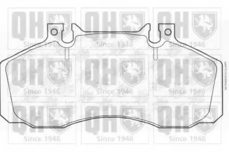 Гальмівні колодки дискові QH QUINTON HAZELL BP647