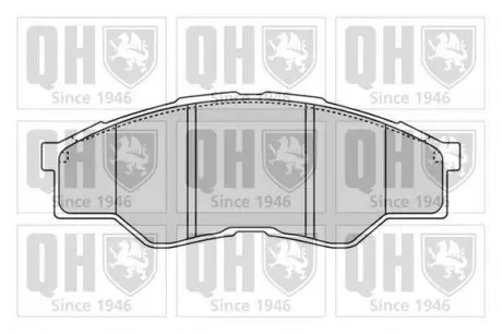 Тормозные колодки дисковые QH QUINTON HAZELL BP1604