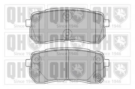 Тормозные колодки дисковые QH QUINTON HAZELL BP1599 (фото 1)
