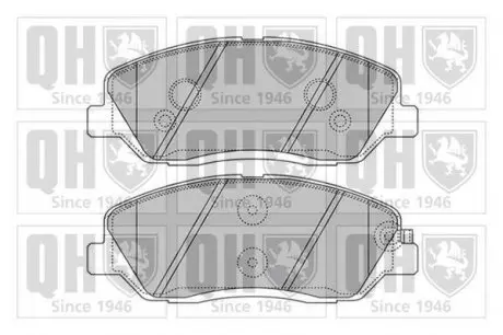 Тормозные колодки дисковые QH QUINTON HAZELL BP1595