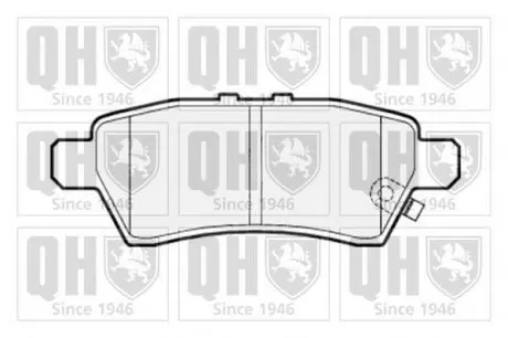 Гальмівні колодки дискові QH QUINTON HAZELL BP1527