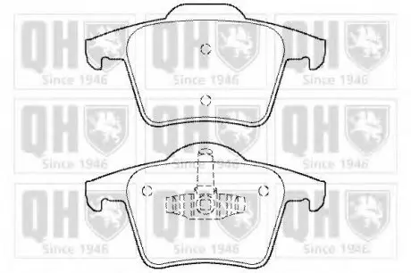 Фото тормозные колодки дисковые QH QUINTON HAZELL BP1471 Тормозные колодки дисковые QH QUINTON HAZELL BP1471