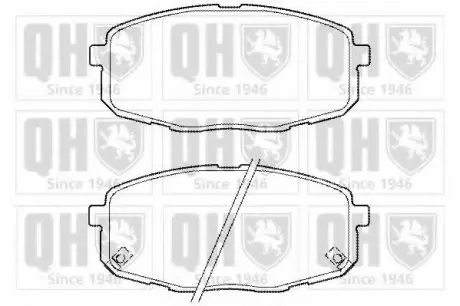 Тормозные колодки дисковые QH QUINTON HAZELL BP1447