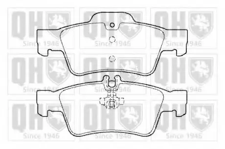 Тормозные колодки дисковые QH QUINTON HAZELL BP1432
