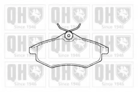 Комплект тормозных колодок, дисковый тормоз QH QUINTON HAZELL BP1350
