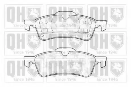 Тормозные колодки дисковые QH QUINTON HAZELL BP1322