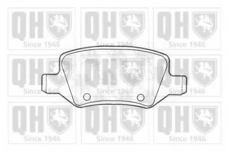 Тормозные колодки дисковые QH QUINTON HAZELL BP1249
