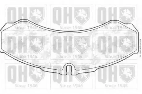 Комплект тормозных колодок, дисковый тормоз QH QUINTON HAZELL BP1074