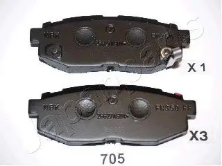 Тормозные колодки дисковые PP-705AF JAPANPARTS PP705AF
