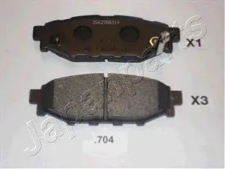 Тормозные колодки дисковые PP-704AF JAPANPARTS PP704AF