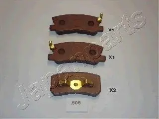 Гальмівні колодки дискові PP-505AF JAPANPARTS PP505AF