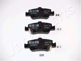 Тормозные колодки дисковые PP-220AF JAPANPARTS PP220AF