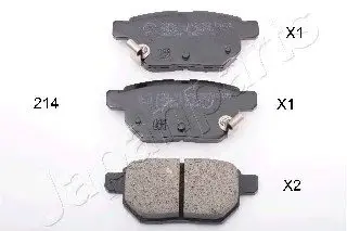 Тормозные колодки дисковые PP-214AF JAPANPARTS PP214AF