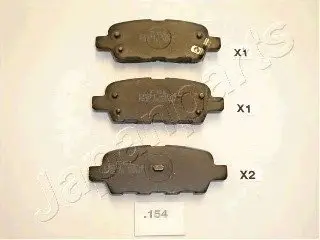 Гальмівні колодки дискові PP-154AF JAPANPARTS PP154AF