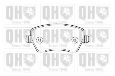 Гальмівні колодки дискові QH QUINTON HAZELL BP1412