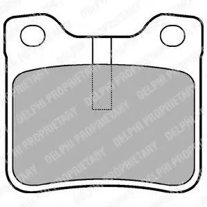 Тормозные колодки дисковые Delphi LP991