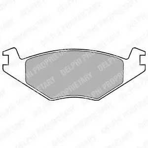 Тормозные колодки дисковые Delphi LP505