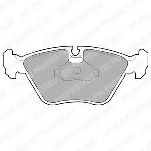 Тормозные колодки дисковые Delphi LP602
