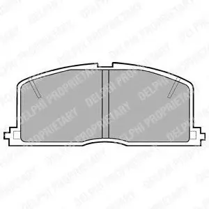 Тормозные колодки дисковые TOYOTA Celica/Corolla/Corona/Camri/Starlet \'\'F\'\'83-03 Delphi LP460