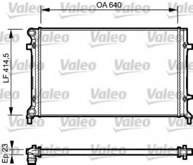 Радиатор, охлаждение двигателя Valeo 734332
