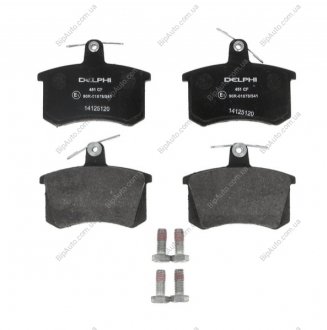 Дисковые тормозные колодки, комплект Delphi LP0451
