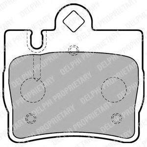 Тормозные колодки дисковые MERCEDES S(W220) "R "98-05 Delphi LP1697 (фото 1)