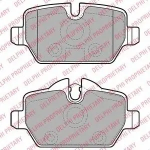 Тормозные колодки дисковые BMW 1(E81)/3(E90) "R "04>> Delphi LP1924