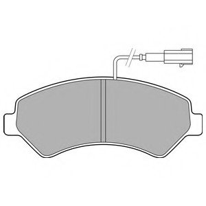 Комплект тормозных колодок, дисковый тормоз Delphi LP2492 (фото 1)