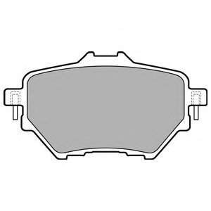 Комплект тормозных колодок, дисковый тормоз Delphi LP2505 (фото 1)
