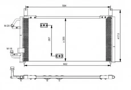 Конденсатор, кондиционер NRF 35197