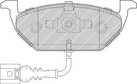 Комплект гальмівних колодок, дискове гальмо FERODO FDB1635 (фото 1)