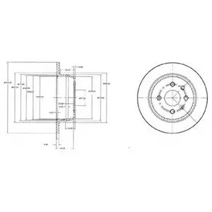 Тормозной диск Delphi BG2635