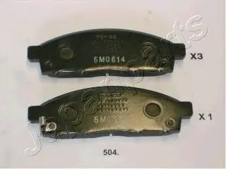 Гальмівні колодки дискові PA-504AF JAPANPARTS PA504AF