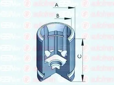 Поршень, корпус скобы тормоза SEINSA AUTOFREN D025233