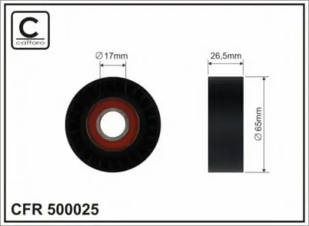 Ролик натягувача CAFFARO 500025