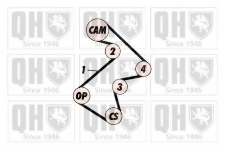 Ремінь ГРМ QH QUINTON HAZELL QTB264