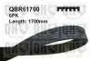 Ремень клиновый QH QUINTON HAZELL QBR61700 (фото 1)