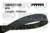 Ремень клиновый 6pk#1100 QH QUINTON HAZELL QBR61100 (фото 1)