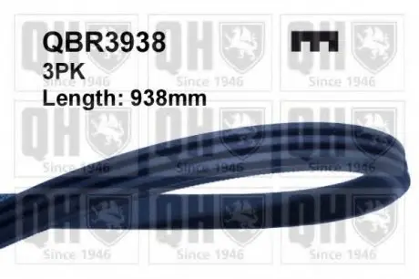 Ремінь клиновий QH QUINTON HAZELL QBR3938